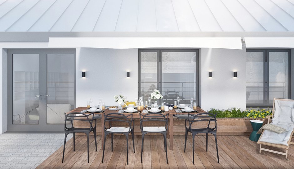 Фотография: Терраса в стиле Современный, Квартира, Проект недели, Санкт-Петербург, Более 90 метров, Projector Studio – фото на INMYROOM