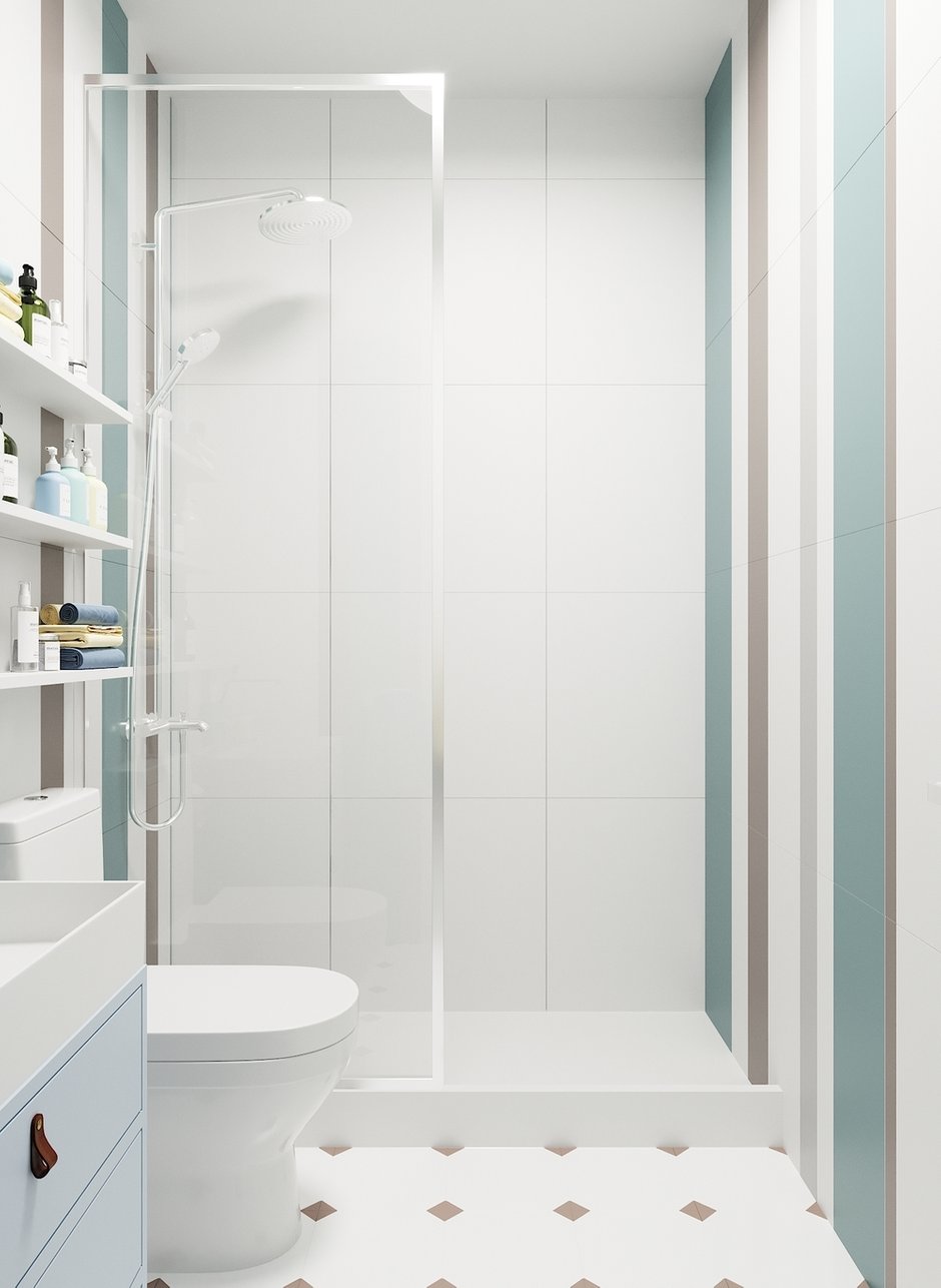 Фотография: Ванная в стиле Современный, Квартира, Проект недели, Санкт-Петербург, Елена Иванова, 3 комнаты, Более 90 метров – фото на INMYROOM