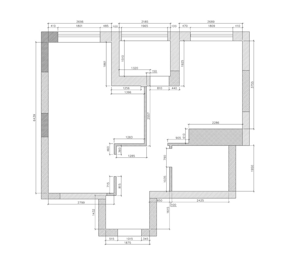 Фотография: Планировки в стиле , Классический, Эклектика, Квартира, Проект недели, Москва, Яна Волкова, Юрий Волков, Студия Волковых, новостройка, Монолитный дом, 2 комнаты, 60-90 метров – фото на INMYROOM