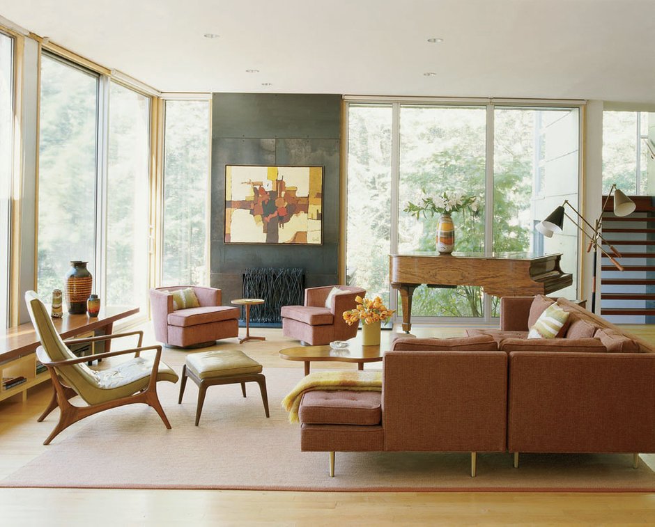Фотография: Гостиная в стиле Современный, Советы, mid-century modern, «Экспострой на Нахимовском» – фото на INMYROOM