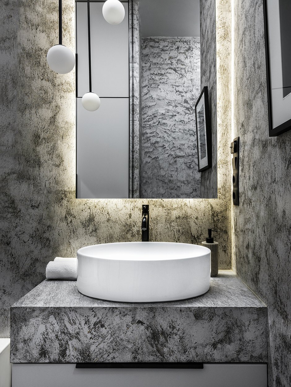 Фотография: Ванная в стиле Современный, Квартира, Минимализм, Проект недели, Москва, 1 комната, до 40 метров, Дарья Сатина – фото на INMYROOM