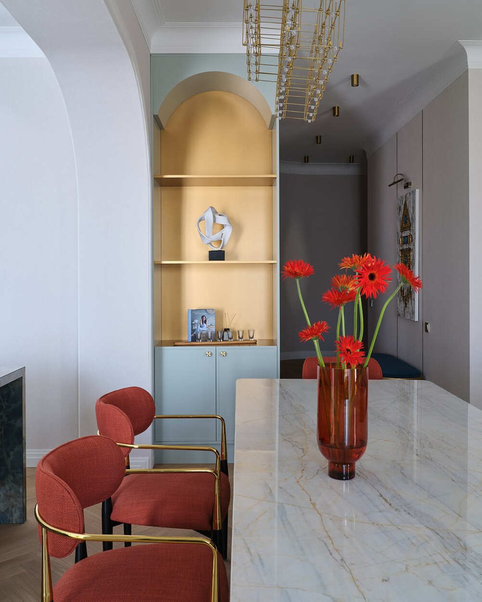 Фотография: Кухня и столовая в стиле Современный, Классический, Эклектика, Квартира, Проект дня, Казахстан, 4 и больше, Более 90 метров, Алматы, Raw Space Design, Полина Кравцова – фото на INMYROOM