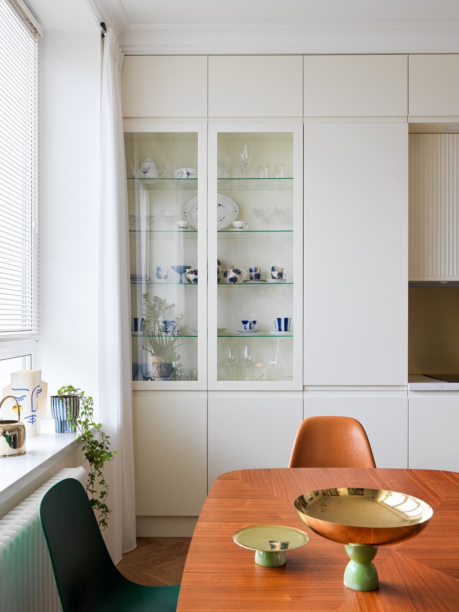 Фотография: Кухня и столовая в стиле Современный, Эклектика, Квартира, Проект дня, Москва, 2 комнаты, 40-60 метров, Катя Чистова – фото на INMYROOM