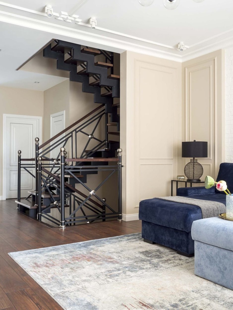 Фотография: Гостиная в стиле Современный, Эклектика, Квартира, Проект недели, Зеленый, Желтый, Синий, Голубой, Оранжевый, ПРЕМИЯ INMYROOM – фото на INMYROOM