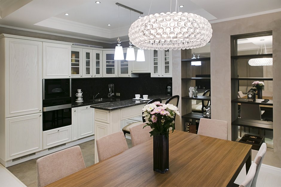 Фотография: Гостиная в стиле Современный, Классический, Квартира, Дома и квартиры, Проект недели – фото на INMYROOM