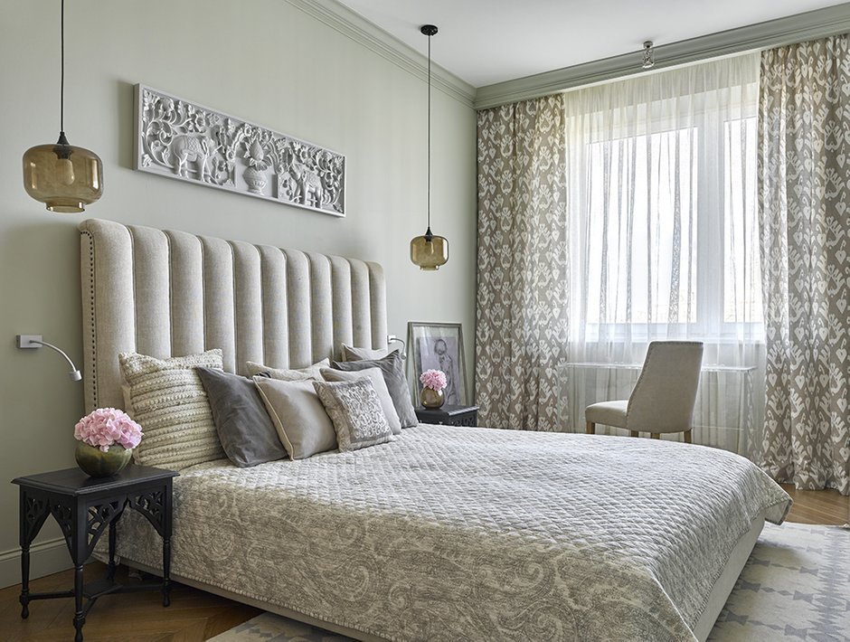 Фотография:  в стиле , Квартира, Россия, Gramercy Home, Проект недели, Zara Home, SLV, Crate&Barrel, Art De Vivre, Ирина Лаврентьева, Leicht, Roberto Cavalli, Анастасия Каменских, квартира в пастельных тонах, детская для близнецов, линейная кухня, однорядная кухня – фото на INMYROOM