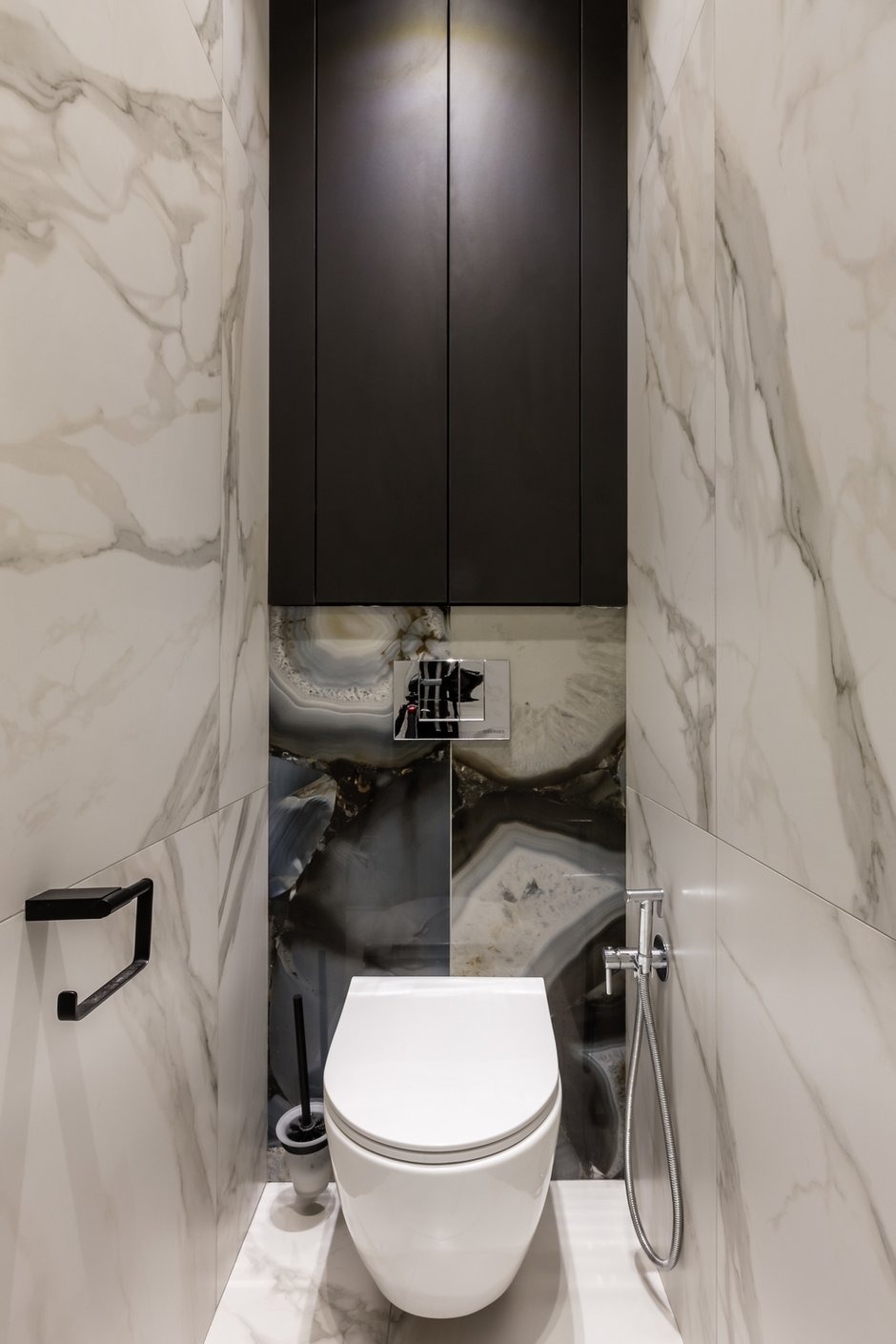 Фотография: Ванная в стиле Современный, Квартира, Проект недели, Москва, до 40 метров, Marmur, Лилия Чеботарева – фото на INMYROOM