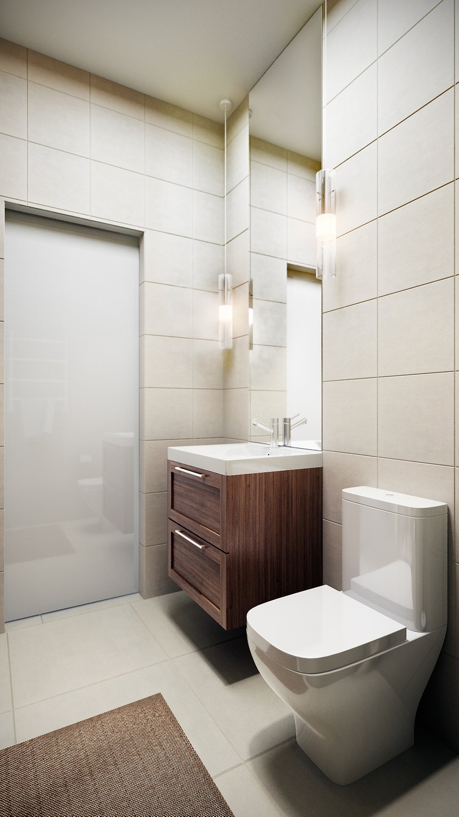 Фотография: Ванная в стиле Современный, Квартира, Проект недели, Москва, квартира холостяка, Co:Interior, новостройка – фото на INMYROOM