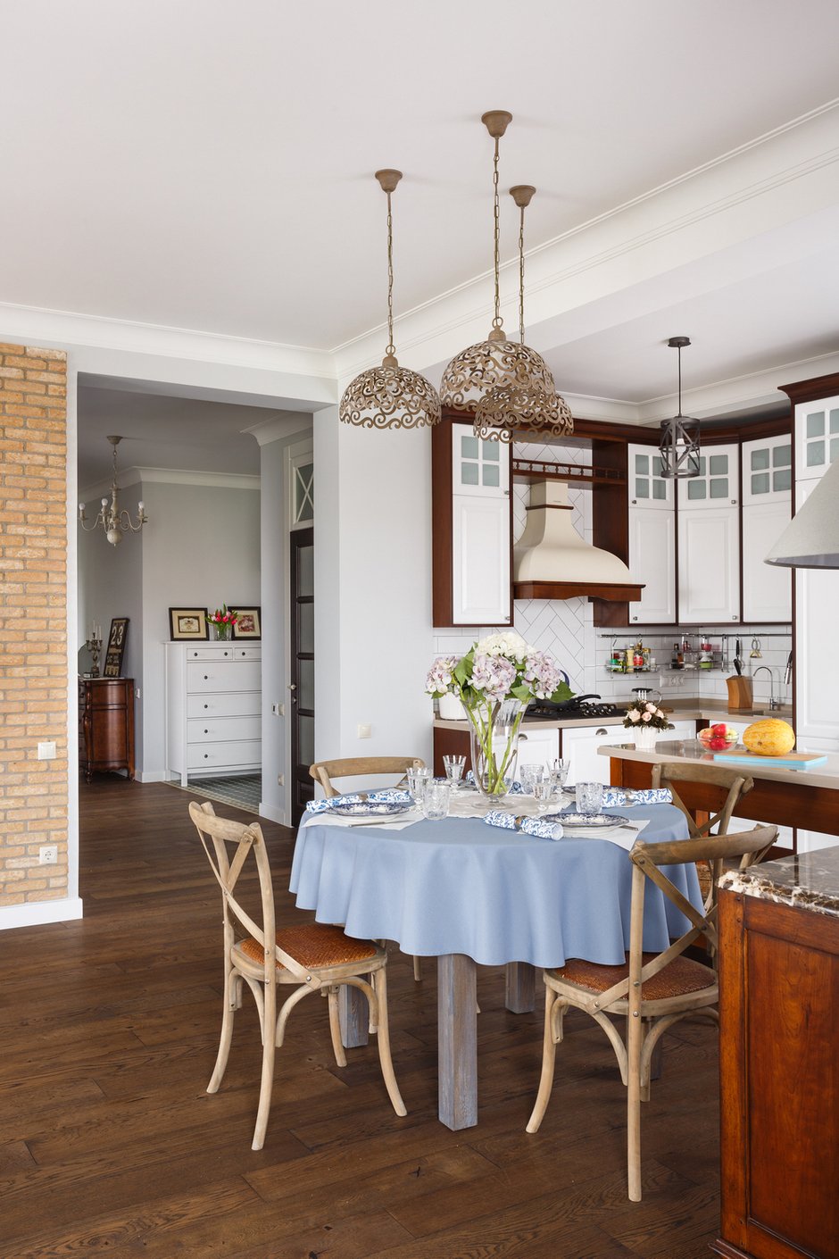 Фотография: Кухня и столовая в стиле Прованс и Кантри, Современный, Квартира, Проект дня, Калининград, новостройка, Монолитный дом, Shperling Design, 4 и больше, Более 90 метров – фото на INMYROOM