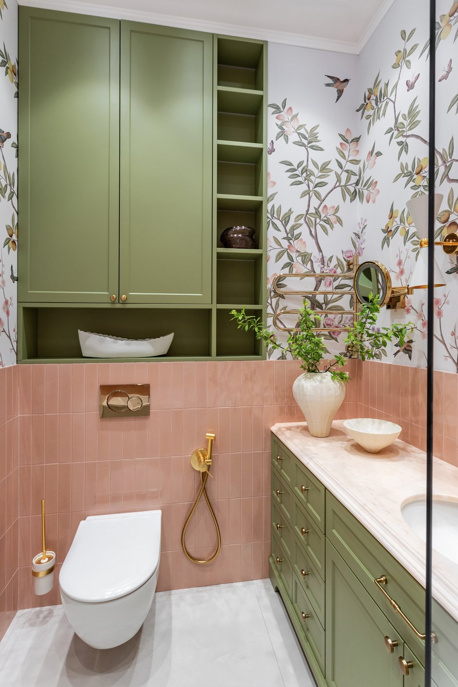 Фотография: Ванная в стиле Классический, Современный, Квартира, Проект дня, Москва, 4 и больше, Более 90 метров, Виктория Колесникова – фото на INMYROOM