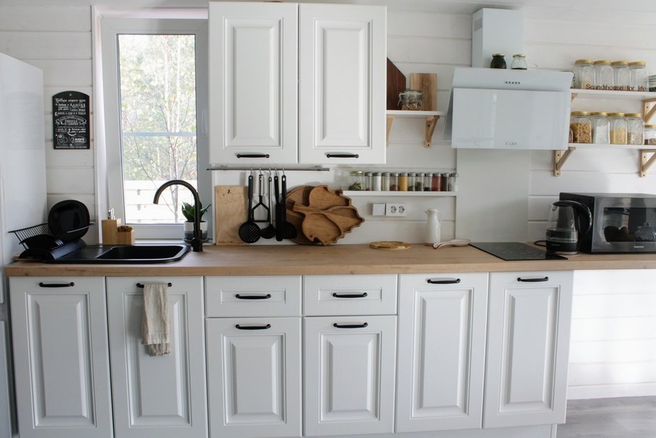 Фотография:  в стиле , Скандинавский, Дом, Ремонт на практике, Ленинградская область, 3 комнаты, Более 90 метров, Индивидуальный проект – фото на INMYROOM