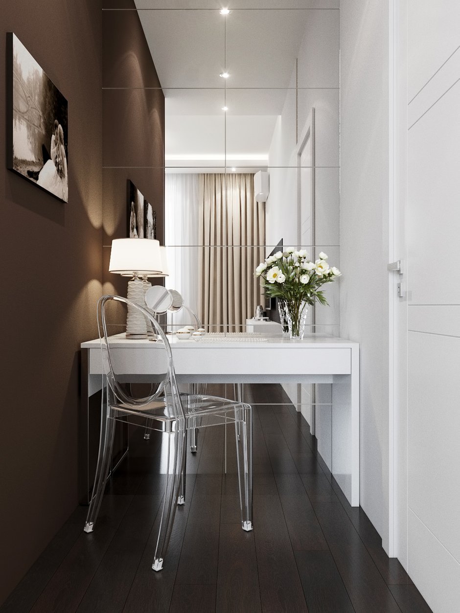 Фотография: Спальня в стиле Современный, Квартира, Проект недели, Москва, Монолитный дом, 2 комнаты, 60-90 метров, Анна Русскина, ЖК  «Белый парк-2» – фото на INMYROOM