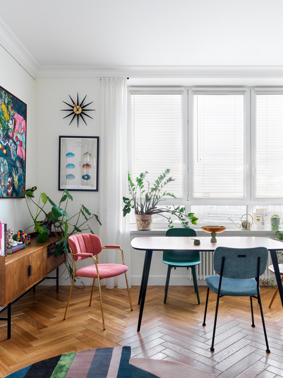 Фотография: Гостиная в стиле Скандинавский, Современный, Эклектика, Квартира, Проект дня, Москва, 2 комнаты, 40-60 метров, Катя Чистова – фото на INMYROOM