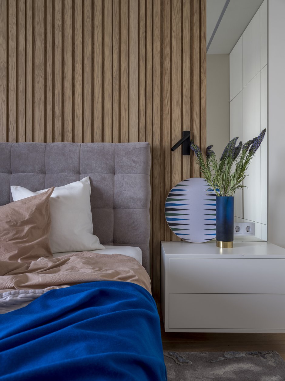 Фотография: Спальня в стиле Современный, Скандинавский, Квартира, Проект недели, Москва, Алексей Иванов, Павел Герасимов, Geometrium, Монолитный дом, 4 и больше, Более 90 метров – фото на INMYROOM