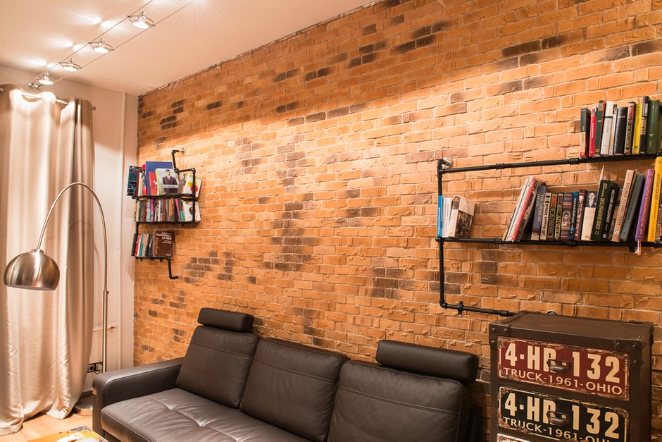 Фотография: Гостиная в стиле Лофт, Квартира, Дома и квартиры, Киев – фото на INMYROOM
