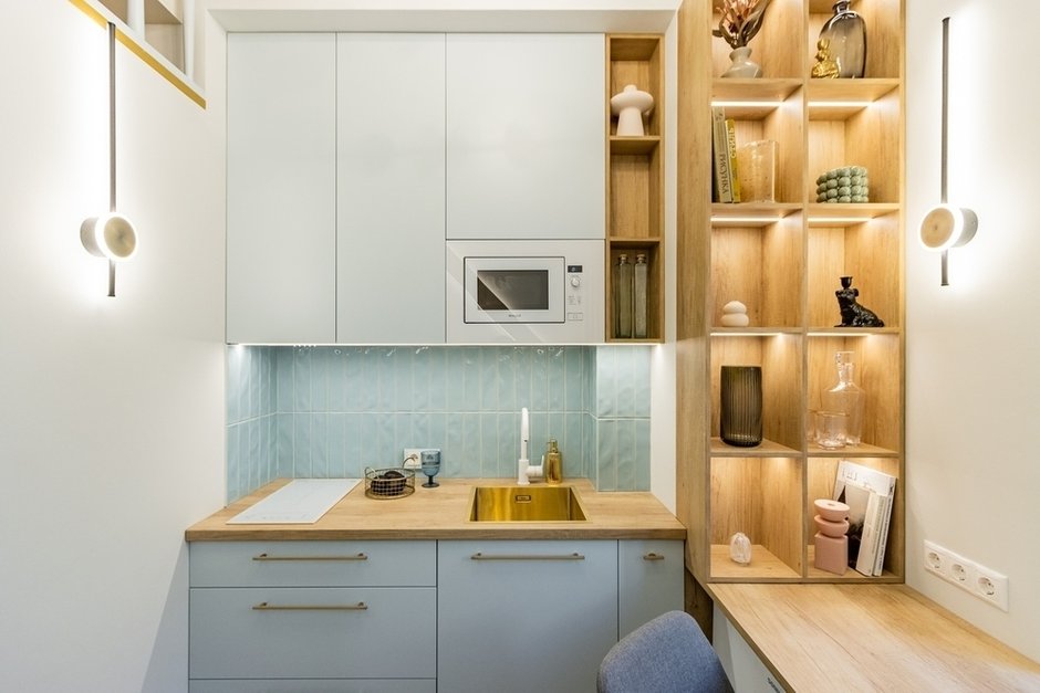 Фотография:  в стиле , Гид, до 40 метров, дизайн-проект, идеи для студии, дизайн в маленькой квартире – фото на INMYROOM