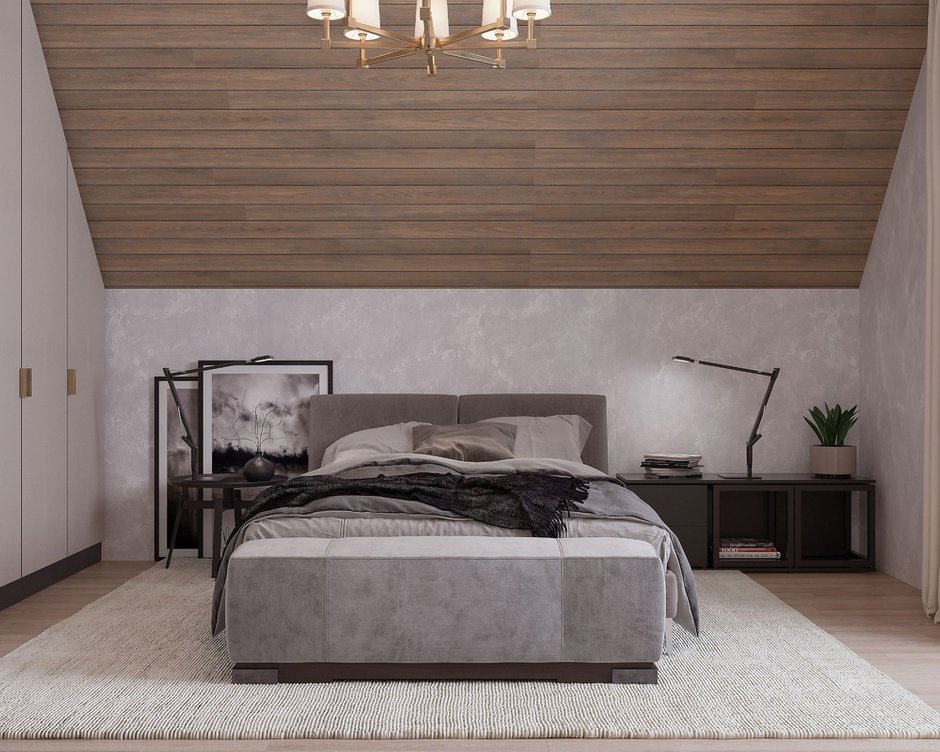 Фотография: Спальня в стиле Эко, Дом, Проект недели, Дом и дача, 4 и больше, Более 90 метров, Владимирская область, Светлана Капустина – фото на INMYROOM