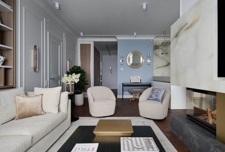 Фотография: в стиле , Квартира, Проект дня, 3 комнаты, Более 90 метров, Эксклюзивные проекты, современный с элементами неоклассики, Новосибирская область, Кольцово – фото на INMYROOM