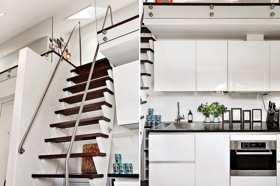 Фотография: Кухня и столовая в стиле Скандинавский, Современный, Декор интерьера, Малогабаритная квартира, Квартира, Дома и квартиры, Минимализм – фото на INMYROOM