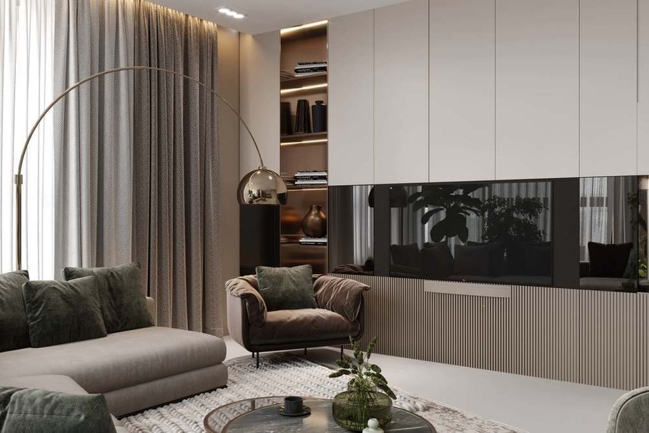 Фотография: Гостиная в стиле Современный, Скандинавский, Минимализм, Проект недели, 3 комнаты, Более 90 метров – фото на INMYROOM