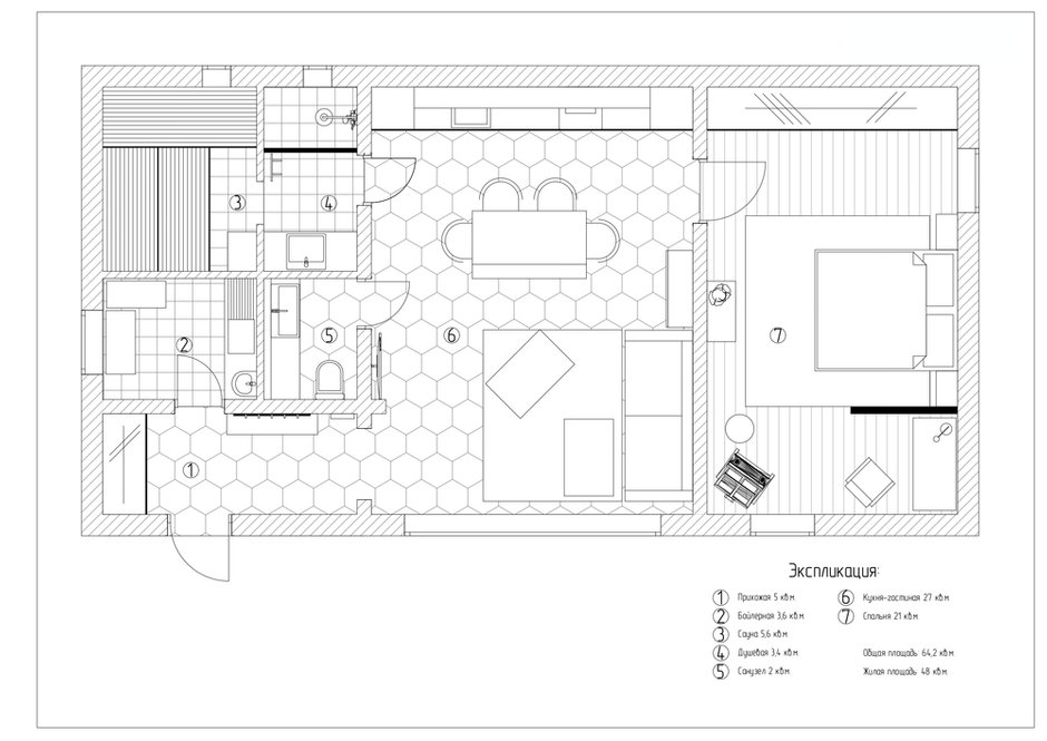 Фотография: Планировки в стиле , Современный, Дом, Проект недели, Дом и дача, Истринский район, 2 комнаты, 60-90 метров, Дарья Власова, ПРЕМИЯ INMYROOM – фото на INMYROOM