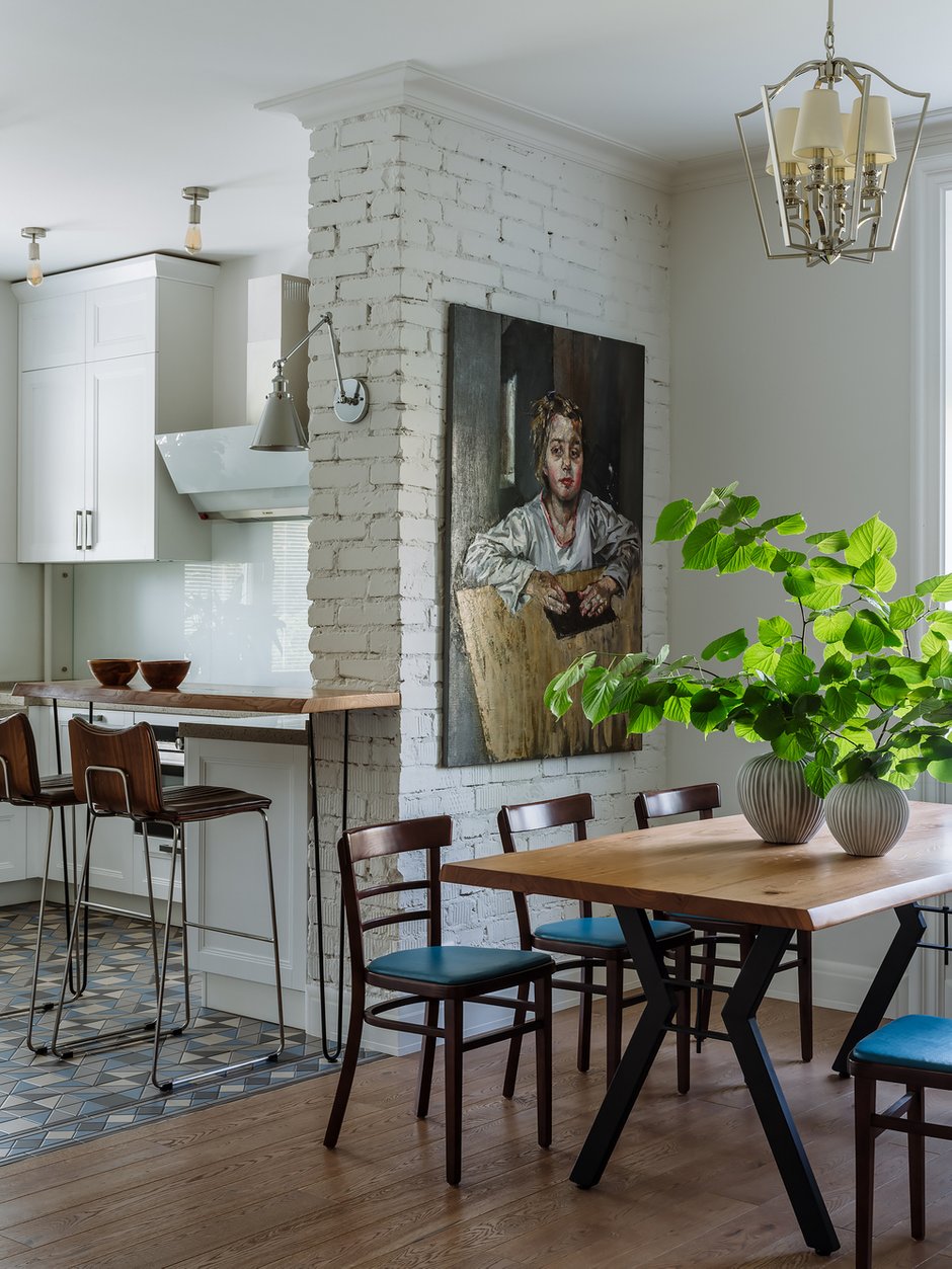 Фотография: Кухня и столовая в стиле Современный, Квартира, Проект недели, Москва, 4 и больше, Более 90 метров, Анастасия Краснова – фото на INMYROOM