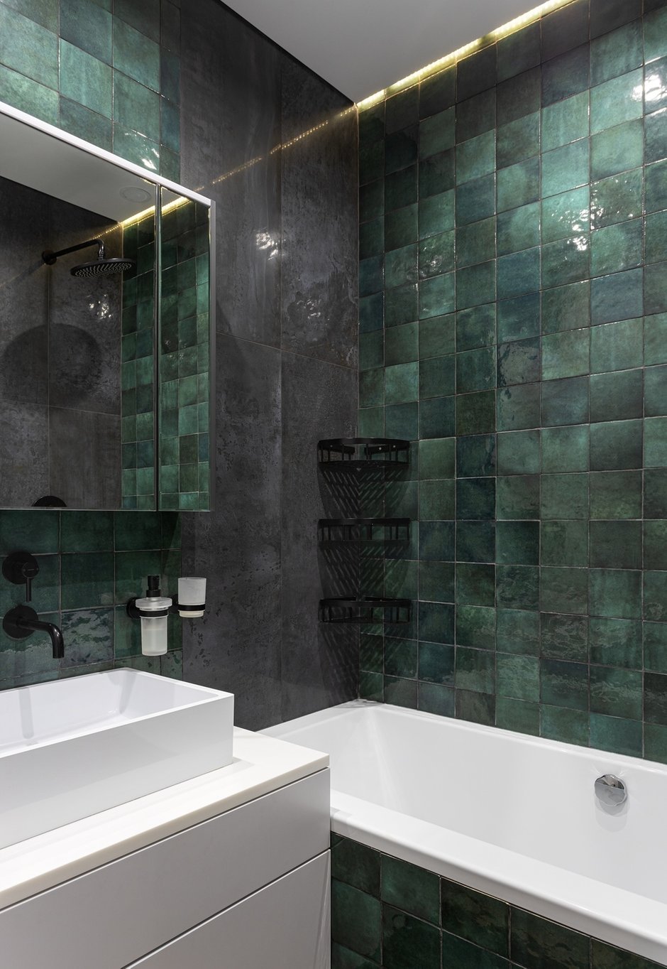 Фотография: Ванная в стиле Современный, Квартира, Проект недели, Москва, 2 комнаты, 40-60 метров, Дарья Цимбрикова – фото на INMYROOM