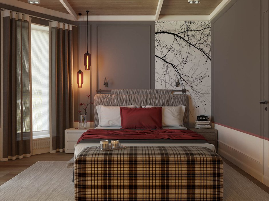 Фотография: Спальня в стиле Современный, Прованс и Кантри, Дом, Проект недели, Дом и дача, Истринский район, Студия Волковых, 4 и больше, Более 90 метров – фото на INMYROOM