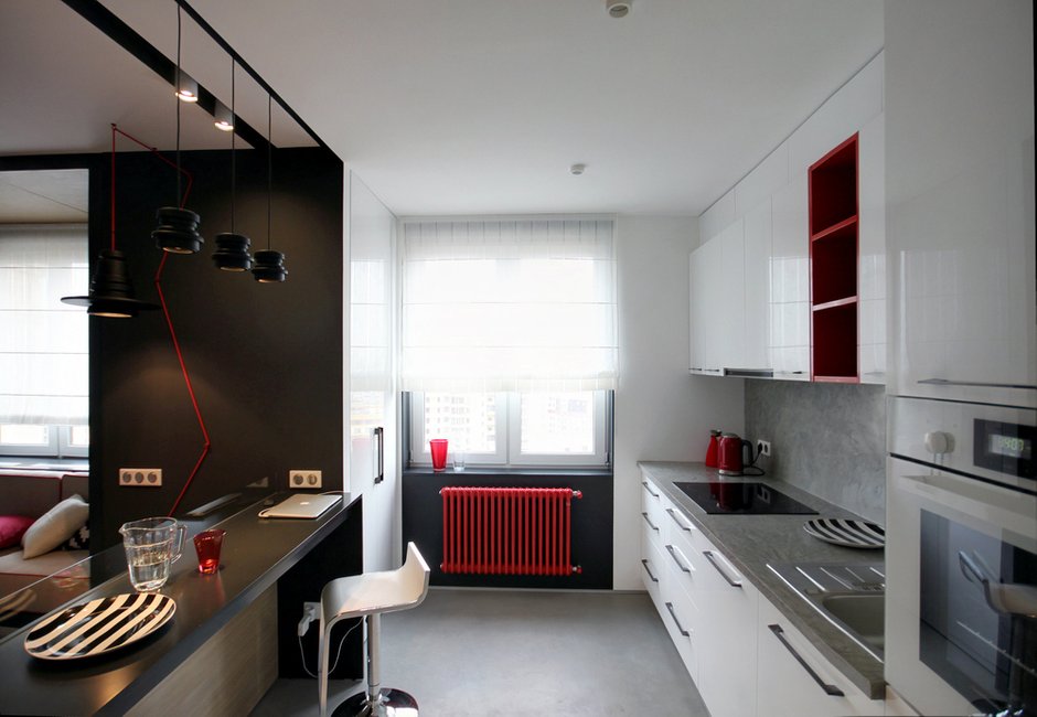 Фотография: в стиле , Современный, Квартира, Минимализм, Проект недели, Киев, Денис Свирид, однокомнатная квартира, Ника Воротынцева – фото на INMYROOM