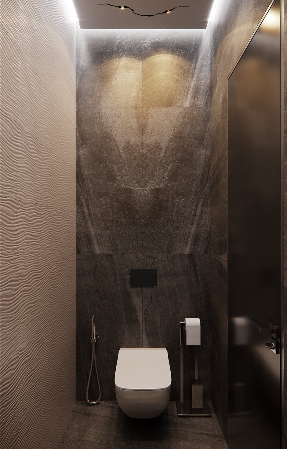 Фотография: Ванная в стиле Современный, Квартира, Проект недели, Москва, Диана Мальцева, Монолитный дом, 2 комнаты, 60-90 метров, ЖК «Лица» – фото на INMYROOM