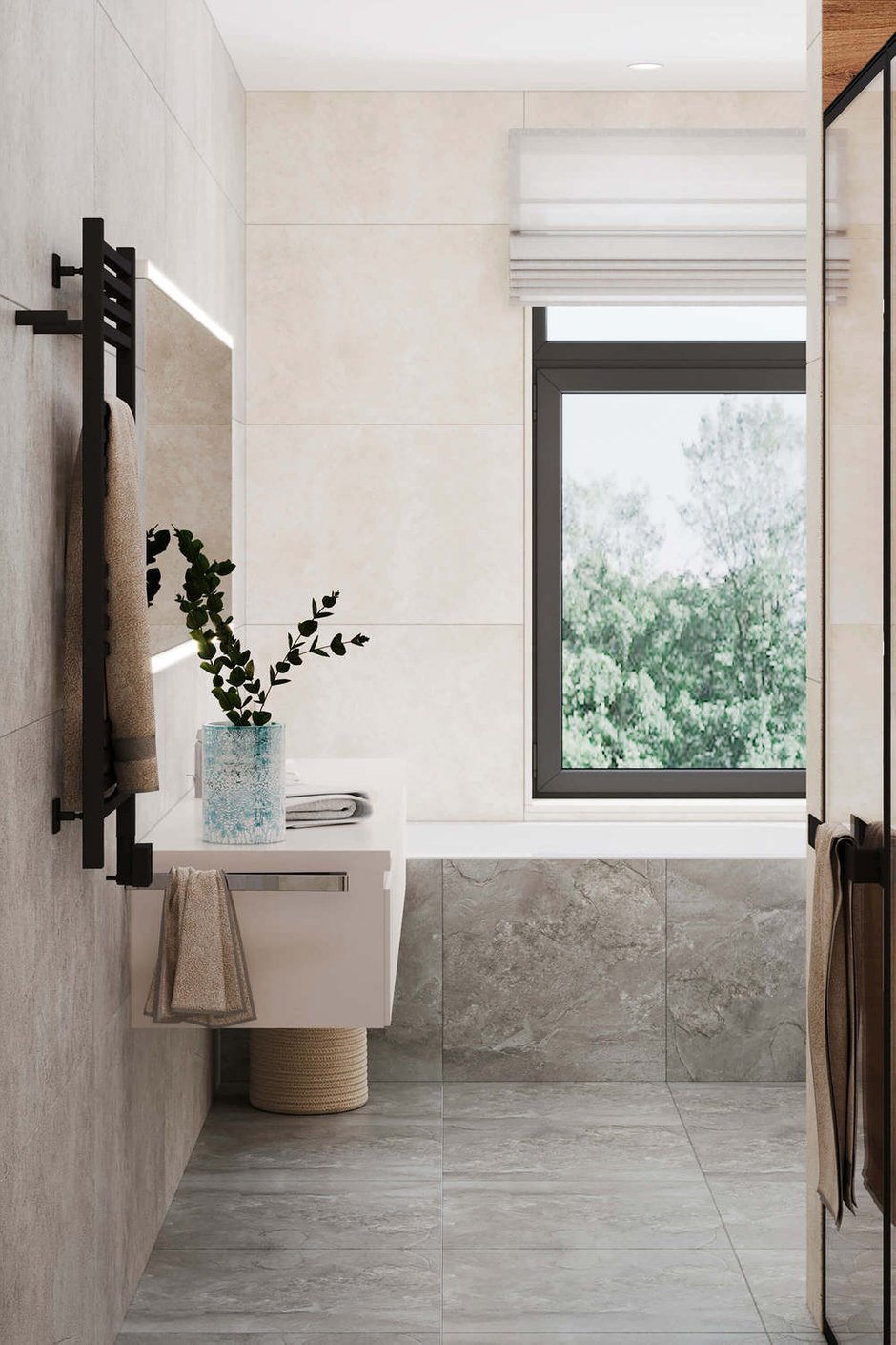 Фотография: Ванная в стиле Современный, Дом, Проект недели, Дом и дача, Химки, Павел Герасимов, Geometrium, Московская область, 4 и больше, Более 90 метров – фото на INMYROOM