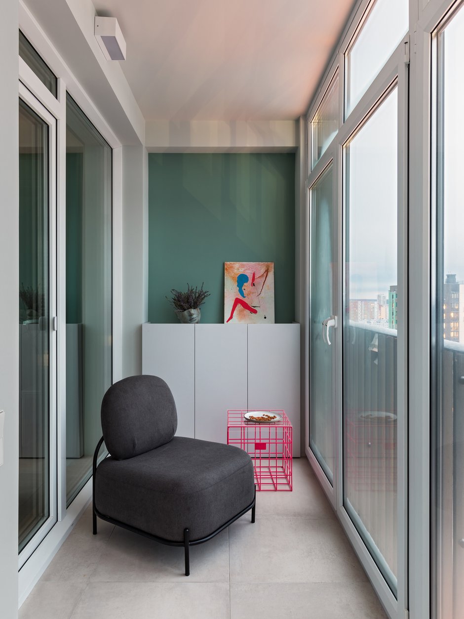 Фотография: Балкон в стиле Современный, Квартира, Проект недели, Минск, 3 комнаты, 60-90 метров, Юлия Мурыгина – фото на INMYROOM