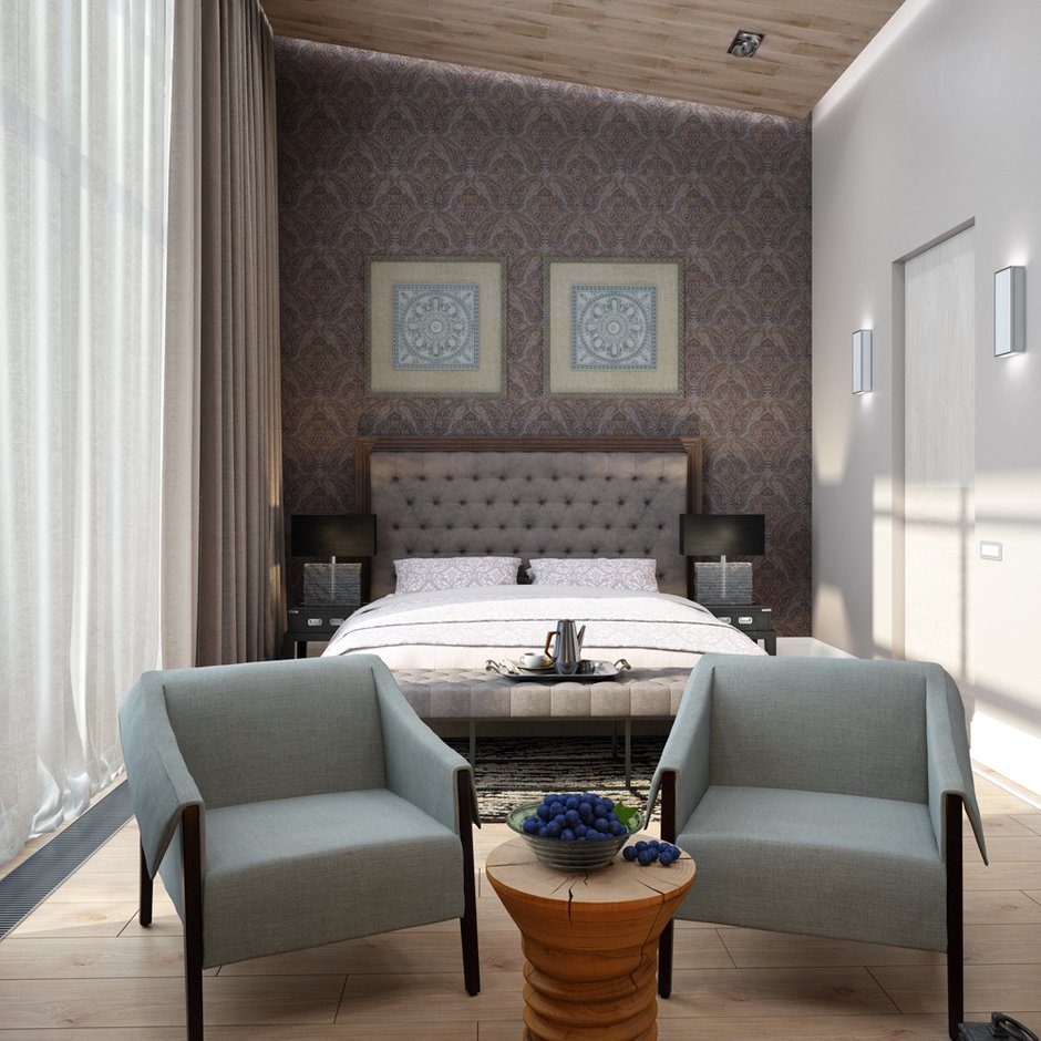 Фотография:  в стиле , Современный, Дом, Россия, BoConcept, Gramercy Home, Restoration Hardware, Белый, Зеленый, Бежевый, Серый, Коричневый, Умный дом, Эко, Подмосковье, Дом и дача, дом в экостиле, Villeroy & Boch, Poliform, Gramercy Smania, Limha Cemento, Alcaraz, как оформить дом в экостиле – фото на INMYROOM