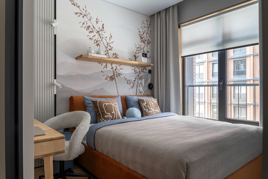 Фото: в стиле, Модерн, Маленькая квартира, Квартира, Проект дня, 1 комната, Монолитный кирпич, Юлия Волкова – фото на INMYROOM