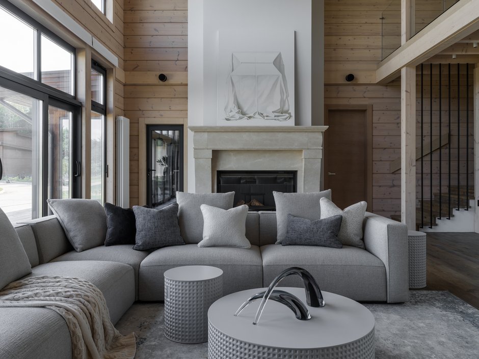 Фотография: Гостиная в стиле Современный, Эко, Дом, Проект дня, Москва, Дом и дача, 4 и больше, Более 90 метров, минимализм с элементами современного дизайна, Филипп Черников, Юлия Долина – фото на INMYROOM