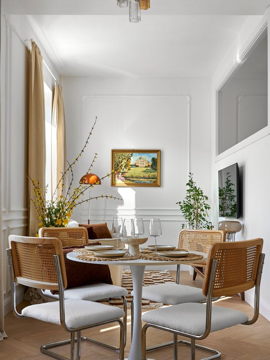 Фотография:  в стиле , Квартира, Проект дня, Санкт-Петербург, Сталинка, 2 комнаты, 40-60 метров, Анастасия Рушанская, Александра Рушанская – фото на INMYROOM