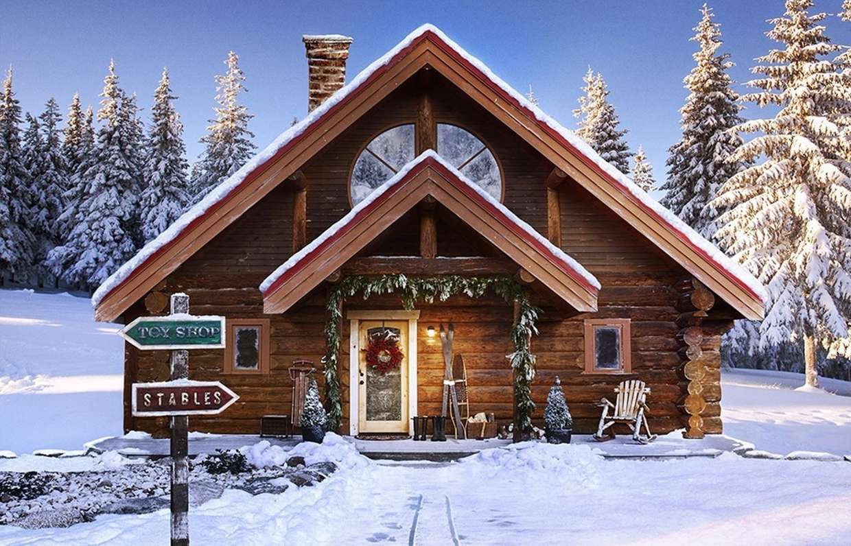 Сказочный домик Деда Мороза на Северном полюсе ) ◾ Фото ◾ Идеи ◾ Дизайн Log home