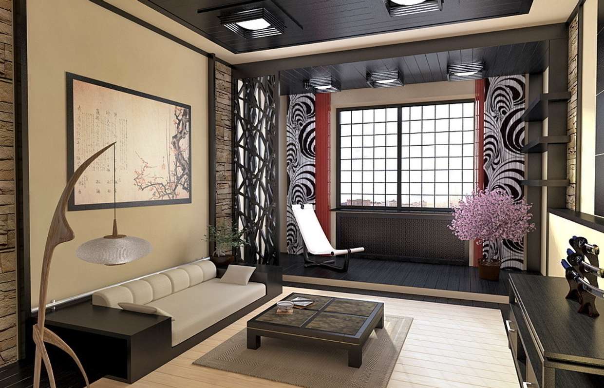 Комната в стиле японском стиле фото