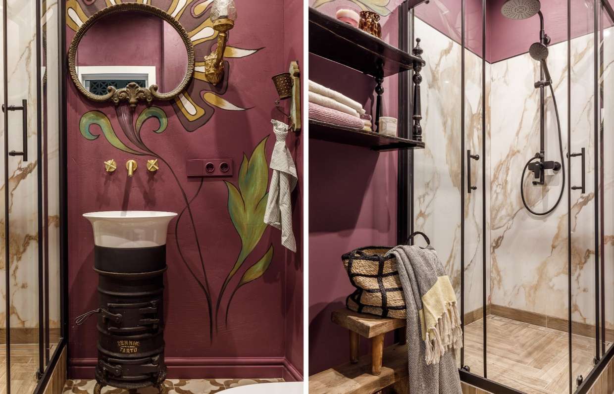 Небольшой санузел с wow-эффектом в однушке 40 м² — INMYROOM