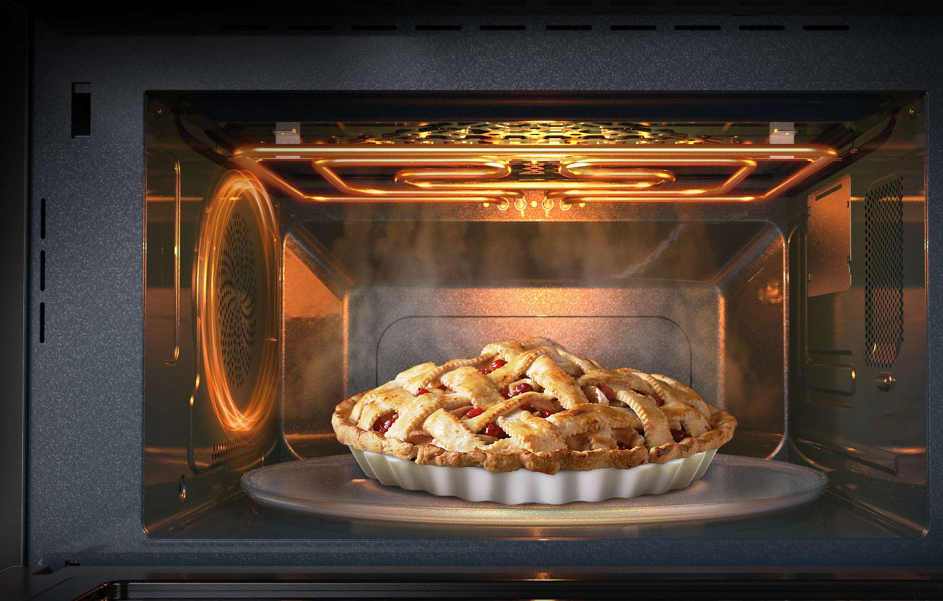 В микроволновке можно печь пироги. Печь СВЧ Airhot wp1000-30l Digital. Samsung Smart Oven гриль. Выпечка в духовке. Конвекция в духовке что это.