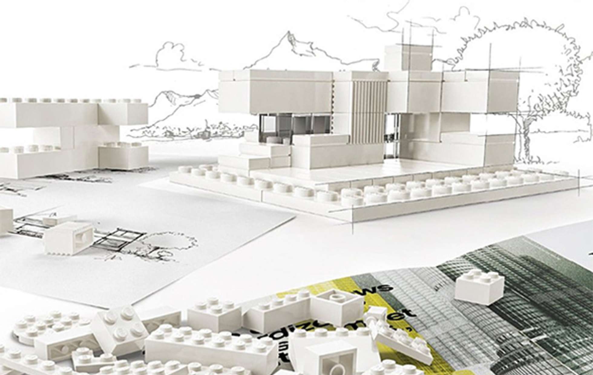 Белый конструктор. Конструктор LEGO Architecture студия (21050). Лего Архитектор студио. Лего архитектура студия. LEGO архитектурная студия.