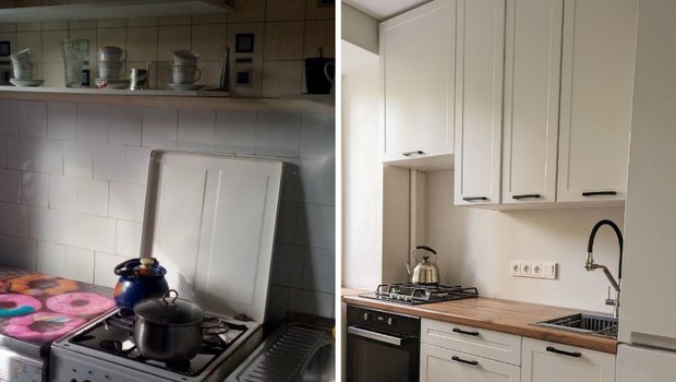 Как из старой хрущевки 46 м² сделали стильное жилье: фото до и после