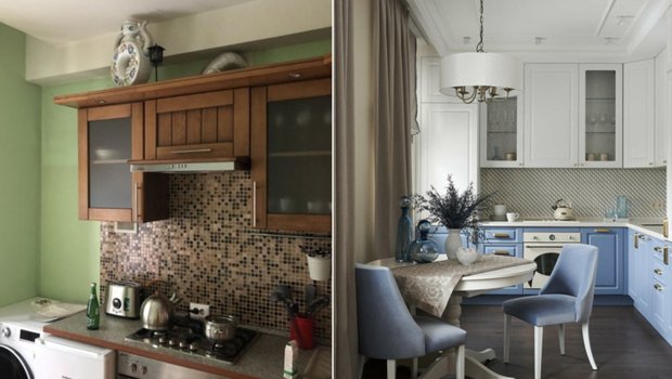 До и после: 5 крутых преображений стареньких кухонь