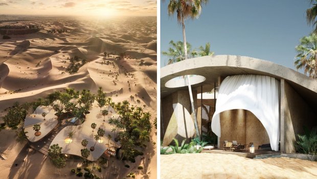 Декорации к фильму: как выглядит отель, спрятанный среди песчаных дюн