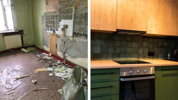 Как уставшую двушку 52 м² в старом фонде превратили в стильное жилье: фото до и после