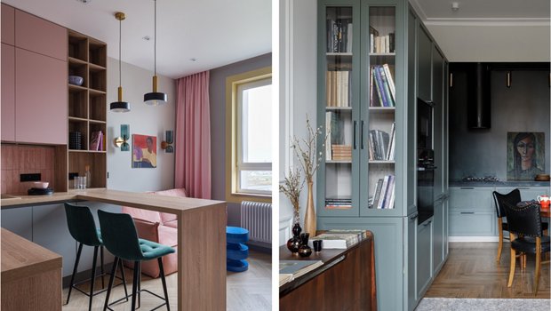 Куда поставить шкаф в небольшой комнате: 9 решений из проектов дизайнеров